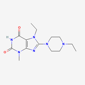 7-Ethyl-8-(4-ethylpiperazinyl)-3-methyl-1,3,7-trihydropurine-2,6-dione