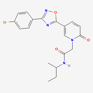 2-{5-[3-(4-bromophenyl)-1,2,4-oxadiazol-5-yl]-2-oxopyridin-1(2H)-yl}-N-(butan-2-yl)acetamide