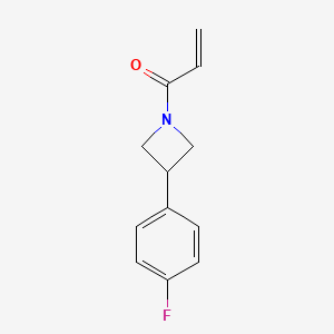 molecular formula C12H12FNO B2766098 1-[3-(4-Fluorophenyl)azetidin-1-yl]prop-2-en-1-one CAS No. 2194024-36-5