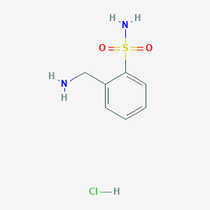 molecular formula C7H11ClN2O2S B2766103 2-(Aminomethyl)benzenesulfonamide hydrochloride CAS No. 857246-96-9