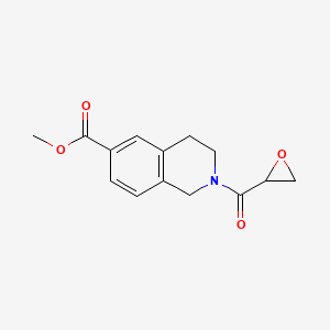 Methyl 2-(oxirane-2-carbonyl)-3,4-dihydro-1H-isoquinoline-6-carboxylate