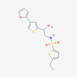 5-ethyl-N-{2-[4-(furan-2-yl)thiophen-2-yl]-2-hydroxyethyl}thiophene-2-sulfonamide