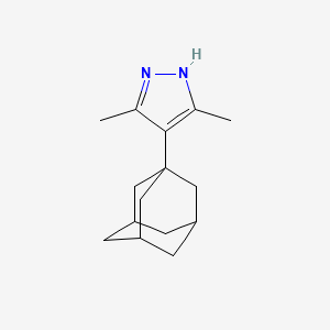 molecular formula C15H22N2 B2766123 4-(1-adamantyl)-3,5-dimethyl-1H-pyrazole CAS No. 108221-12-1