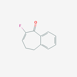 molecular formula C11H9FO B2766126 6-Fluoro-8,9-dihydro-5H-benzo[7]annulen-5-one CAS No. 127956-66-5