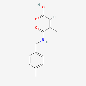 molecular formula C13H15NO3 B2766164 (Z)-3-甲基-4-((4-甲基苯甲基)氨基)-4-氧代丁-2-烯酸 CAS No. 1321941-44-9