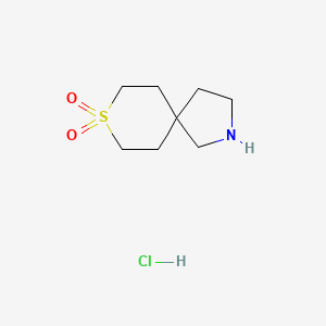 molecular formula C8H16ClNO2S B2766182 8-Thia-2-azaspiro[4.5]decane 8,8-dioxide hydrochloride CAS No. 2248344-54-7
