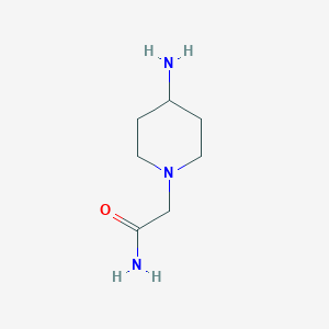 molecular formula C7H15N3O B2766228 2-(4-Aminopiperidin-1-yl)acetamide CAS No. 882562-51-8