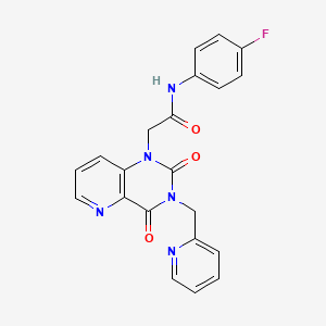 2-(2,4-dioxo-3-(pyridin-2-ylmethyl)-3,4-dihydropyrido[3,2-d]pyrimidin-1(2H)-yl)-N-(4-fluorophenyl)acetamide
