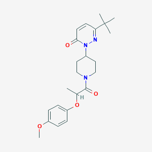 6-Tert-butyl-2-{1-[2-(4-methoxyphenoxy)propanoyl]piperidin-4-yl}-2,3-dihydropyridazin-3-one