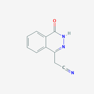 molecular formula C10H7N3O B2766284 2-(4-Oxo-3,4-dihydrophthalazin-1-yl)acetonitrile CAS No. 91587-99-4