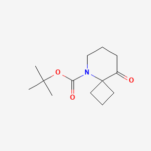 molecular formula C13H21NO3 B2766290 Tert-butyl 9-oxo-5-azaspiro[3.5]nonane-5-carboxylate CAS No. 2416234-90-5