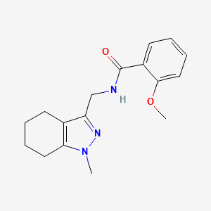 molecular formula C17H21N3O2 B2766293 2-methoxy-N-((1-methyl-4,5,6,7-tetrahydro-1H-indazol-3-yl)methyl)benzamide CAS No. 1448063-19-1