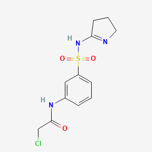 2-chloro-N-{3-[(pyrrolidin-2-ylidene)sulfamoyl]phenyl}acetamide