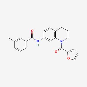 N-[1-(2-furoyl)-1,2,3,4-tetrahydroquinolin-7-yl]-3-methylbenzamide