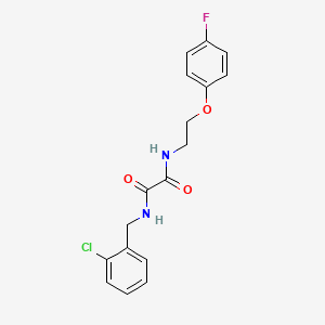 molecular formula C17H16ClFN2O3 B2766305 N1-(2-chlorobenzyl)-N2-(2-(4-fluorophenoxy)ethyl)oxalamide CAS No. 1206998-78-8
