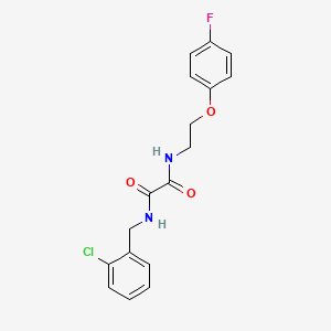 molecular formula C17H16ClFN2O3 B2766305 N1-(2-氯苄基)-N2-(2-(4-氟苯氧)乙基)草酰胺 CAS No. 1206998-78-8