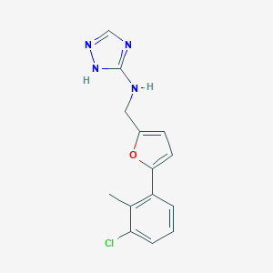 N-{[5-(3-chloro-2-methylphenyl)-2-furyl]methyl}-1H-1,2,4-triazol-3-amine