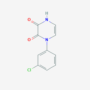 molecular formula C10H7ClN2O2 B2766329 1-(3-Chlorophenyl)-1,4-dihydropyrazine-2,3-dione CAS No. 892278-92-1