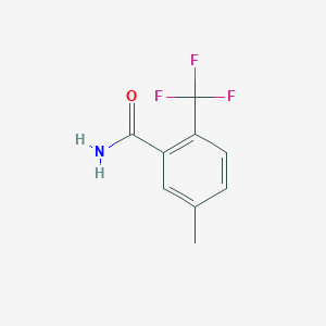 molecular formula C9H8F3NO B2766333 5-甲基-2-(三氟甲基)苯甲酰胺 CAS No. 886502-71-2