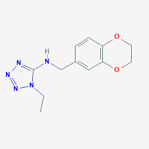 N-(2,3-dihydro-1,4-benzodioxin-6-ylmethyl)-1-ethyl-1H-tetrazol-5-amine