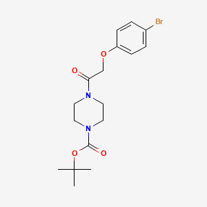 molecular formula C17H23BrN2O4 B2766363 Tert-butyl 4-(2-(4-bromophenoxy)acetyl)piperazine-1-carboxylate CAS No. 1147343-55-2