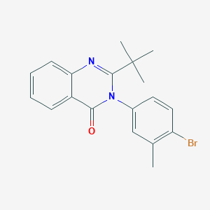 molecular formula C19H19BrN2O B2766366 3-(4-bromo-3-methylphenyl)-2-(tert-butyl)-4(3H)-quinazolinone CAS No. 298217-71-7