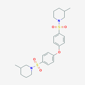 3-Methyl-1-[4-[4-(3-methylpiperidin-1-yl)sulfonylphenoxy]phenyl]sulfonylpiperidine