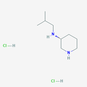 molecular formula C9H22Cl2N2 B2766392 (R)-N-(2-甲基丙基)哌啶-3-胺二盐酸盐 CAS No. 1332765-61-3