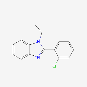 molecular formula C15H13ClN2 B2766454 2-(2-Chlorophenyl)-1-ethylbenzimidazole CAS No. 327158-54-3