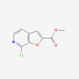 molecular formula C9H6ClNO3 B2766455 Methyl 7-chlorofuro[2,3-c]pyridine-2-carboxylate CAS No. 1315362-88-9