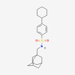 N-[(adamantan-1-yl)methyl]-4-cyclohexylbenzene-1-sulfonamide