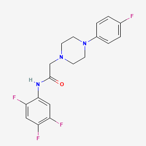 B2766467 2-[4-(4-fluorophenyl)piperazin-1-yl]-N-(2,4,5-trifluorophenyl)acetamide CAS No. 720667-95-8