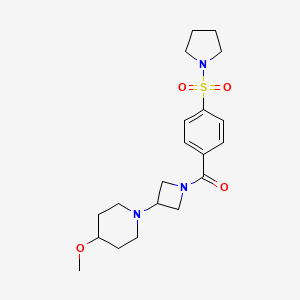 4-methoxy-1-{1-[4-(pyrrolidine-1-sulfonyl)benzoyl]azetidin-3-yl}piperidine