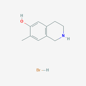molecular formula C10H14BrNO B2766478 7-Methyl-1,2,3,4-tetrahydroisoquinolin-6-ol hydrobromide CAS No. 41002-63-5