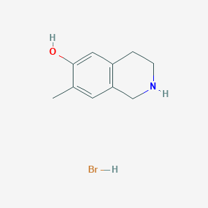 molecular formula C10H14BrNO B2766478 7-甲基-1,2,3,4-四氢异喹啉-6-醇盐酸盐 CAS No. 41002-63-5