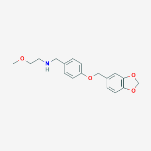 N-[4-(1,3-benzodioxol-5-ylmethoxy)benzyl]-N-(2-methoxyethyl)amine