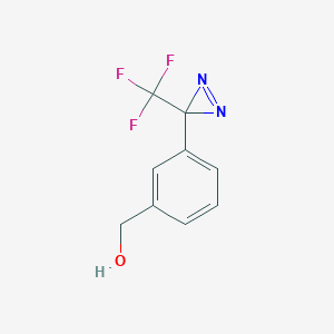 molecular formula C9H7F3N2O B2766529 (3-(3-(三氟甲基)-3H-二氮杂环丙烷-3-基)苯基)甲醇 CAS No. 176640-04-3