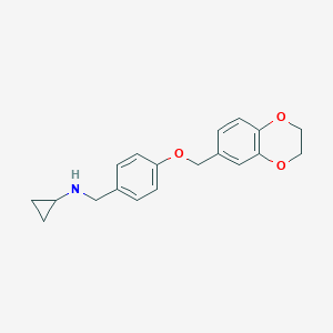 N-[4-(2,3-dihydro-1,4-benzodioxin-6-ylmethoxy)benzyl]cyclopropanamine