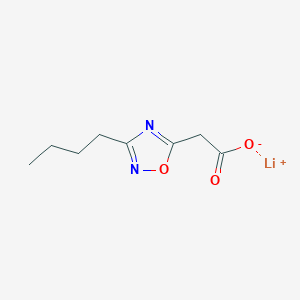 molecular formula C8H11LiN2O3 B2766547 Lithium(1+) ion 2-(3-butyl-1,2,4-oxadiazol-5-yl)acetate CAS No. 1955514-46-1