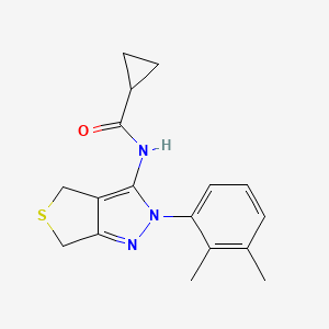 molecular formula C17H19N3OS B2766550 N-(2-(2,3-dimethylphenyl)-4,6-dihydro-2H-thieno[3,4-c]pyrazol-3-yl)cyclopropanecarboxamide CAS No. 450343-73-4