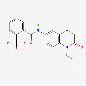 N-(2-oxo-1-propyl-1,2,3,4-tetrahydroquinolin-6-yl)-2-(trifluoromethyl)benzamide