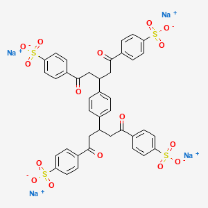 Tetrasodium 4-(3-{4-[1,5-dioxo-1,5-bis(4-sulfonatophenyl)pentan-3-yl]phenyl}-5-oxo-5-(4-sulfonatophenyl)pentanoyl)benzene-1-sulfonate