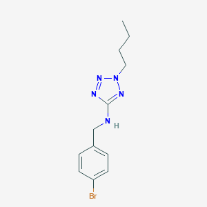 molecular formula C12H16BrN5 B276663 N-(4-bromobenzyl)-2-butyl-2H-tetrazol-5-amine 