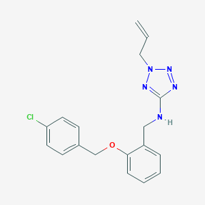 molecular formula C18H18ClN5O B276665 N-(2-allyl-2H-tetraazol-5-yl)-N-{2-[(4-chlorobenzyl)oxy]benzyl}amine 