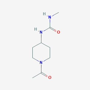 molecular formula C9H17N3O2 B2766656 1-(1-Acetylpiperidin-4-yl)-3-methylurea CAS No. 1822672-17-2