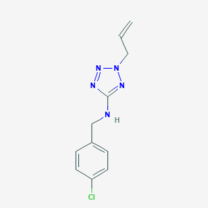 molecular formula C11H12ClN5 B276666 2-allyl-N-(4-chlorobenzyl)-2H-tetraazol-5-amine 