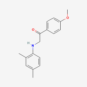 molecular formula C17H19NO2 B2766663 2-((2,4-Dimethylphenyl)amino)-1-(4-methoxyphenyl)ethanone CAS No. 155699-64-2