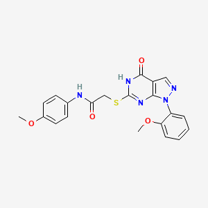 N-(4-methoxyphenyl)-2-((1-(2-methoxyphenyl)-4-oxo-4,5-dihydro-1H-pyrazolo[3,4-d]pyrimidin-6-yl)thio)acetamide