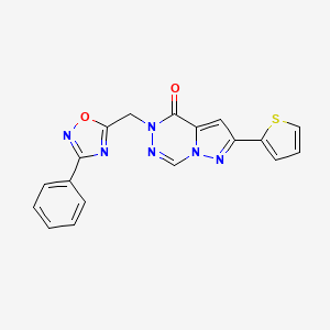N-(3-chloro-2-methylphenyl)-N'-[1-(4-isobutyl-3-oxo-3,4-dihydroquinoxalin-2-yl)piperidin-4-yl]urea