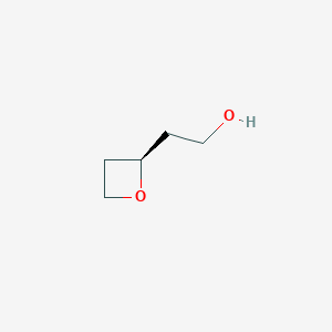 molecular formula C5H10O2 B2766669 2-[(2R)-oxetan-2-yl]ethan-1-ol CAS No. 808172-41-0